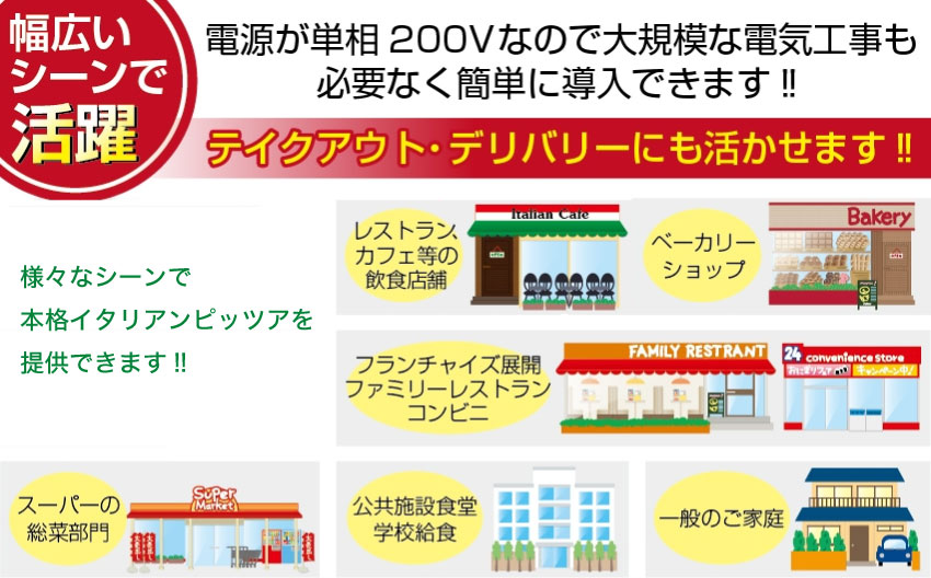コンパクト設計だから幅広いシーンで活躍