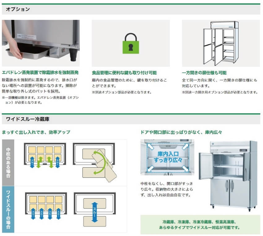 ホシザキ業務用冷凍冷蔵庫