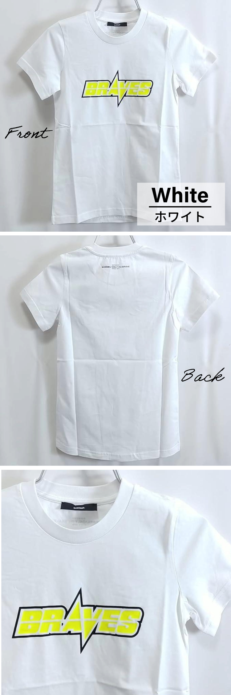 DIESEL ディーゼル Tシャツ レディース カットソー ブランド XXS
