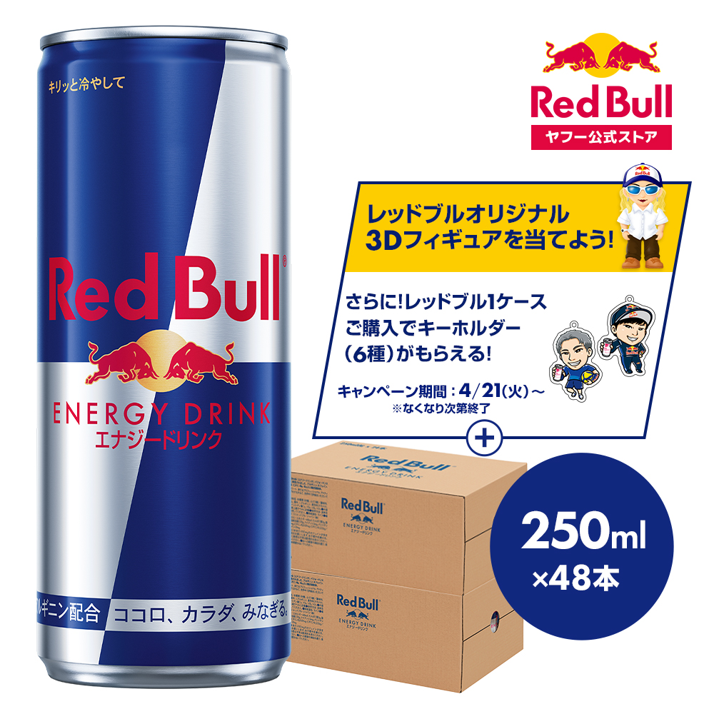 Red Bull 250ml x 24本　2ケース　合計48本 レッドブル（RedBull） 公式 エナジードリンク 250ml×48本(24本×2