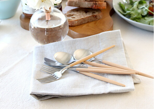 速水もこみち別注カラー】Cutipol GOA デザートスプーン ベージュ