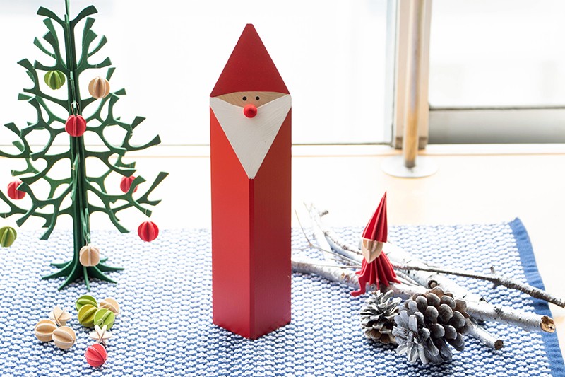 ラッセントレー 木のサンタ角 L (Larssons Tra スウェーデン オブジェ