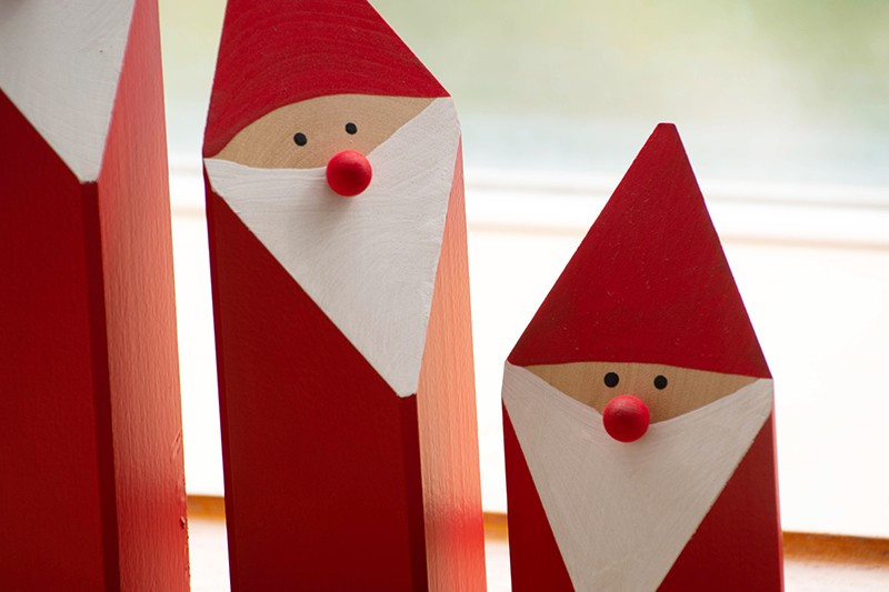 ラッセントレー 木のサンタ角 L (Larssons Tra スウェーデン オブジェ