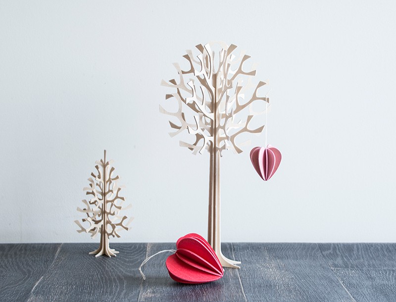 Lovi (ロヴィ) ハート6.8cm 全3色 (メール便可 4個まで 北欧 白樺