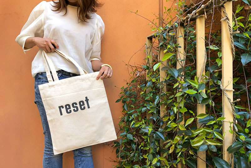 レビューでクーポン&プレゼント】the reset エコバッグ トートバッグ