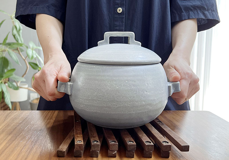 TOJIKI TONYA グレー ご飯鍋 3合炊き ( トウジキトンヤ ごはん鍋 2合 3