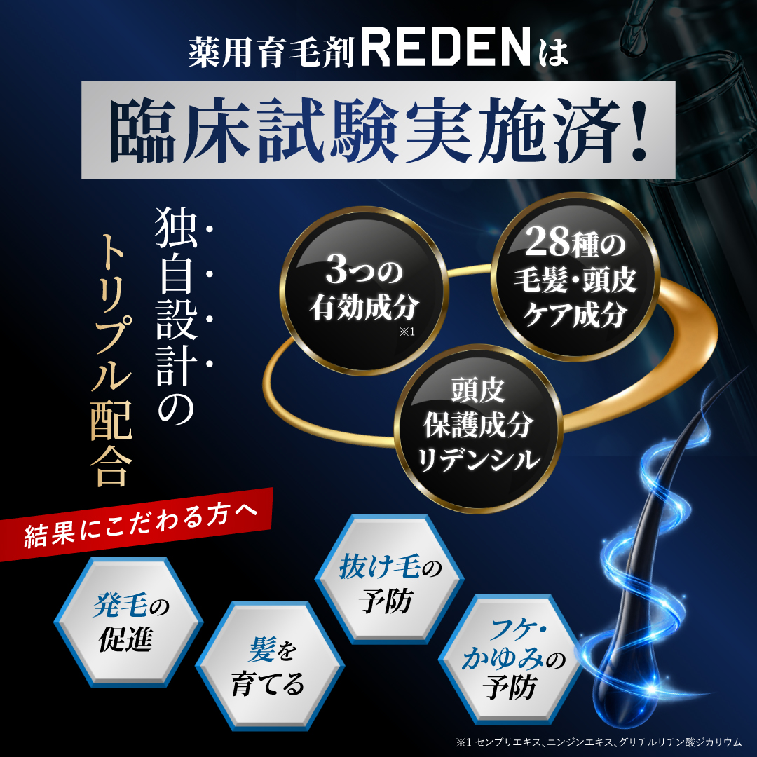 REDEN（リデン） 育毛剤 メンズ 【公式】 スカルプ 育毛 男性 医薬部外