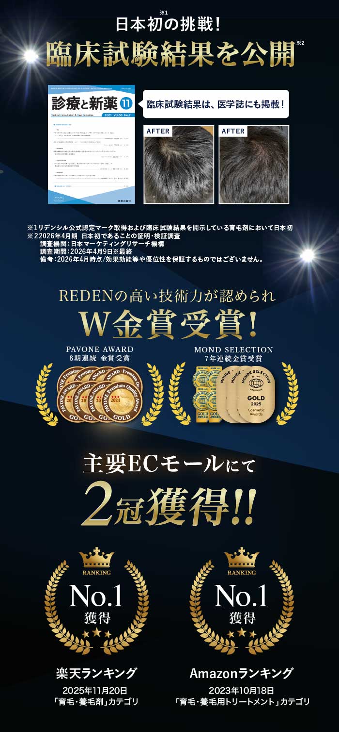 REDEN（リデン） 育毛剤 メンズ 【公式】 スカルプ 育毛 男性 医薬部外