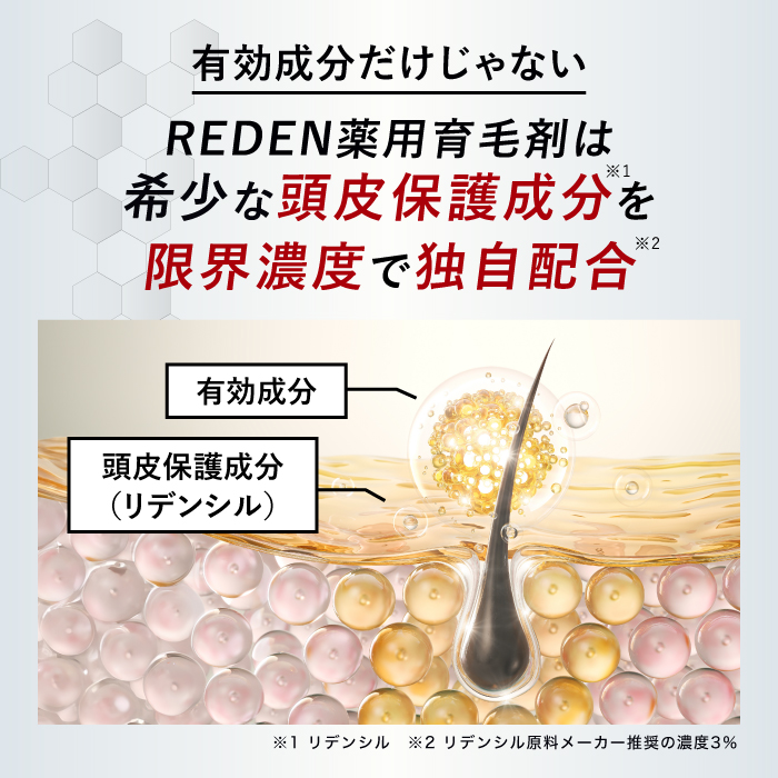 REDEN（リデン） 【クーポン組合わせで最大50％OFF!】 育毛剤 3本