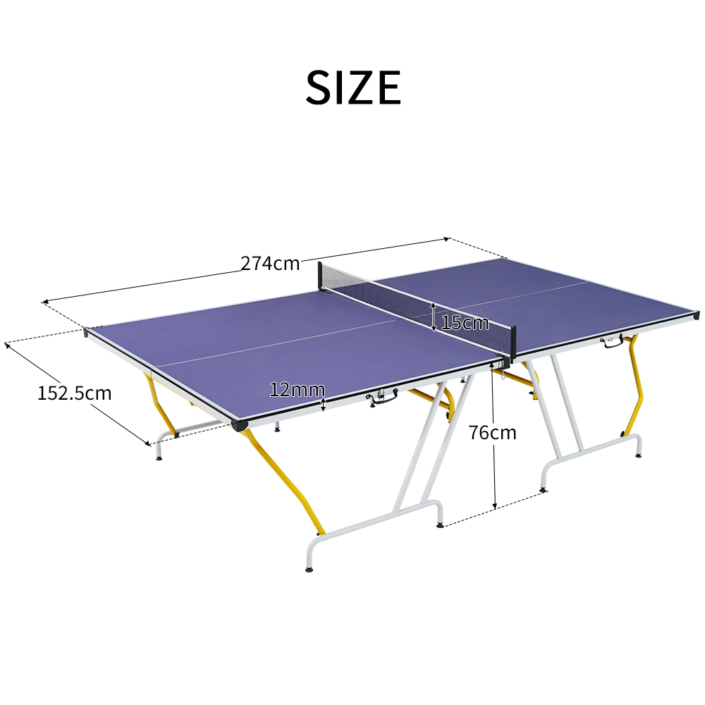 卓球台 国際規格サイズ セパレート式 簡単組立 専用ネット付 ラケット付 ピンポン球付 折りたたみ 収納でき 自主練