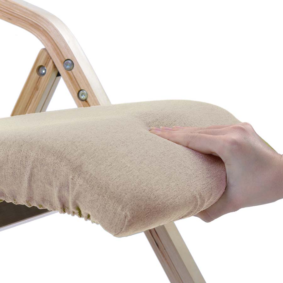 ベージュ ダイニングチェア PU 木製 椅子 完成品 介護チェア イス