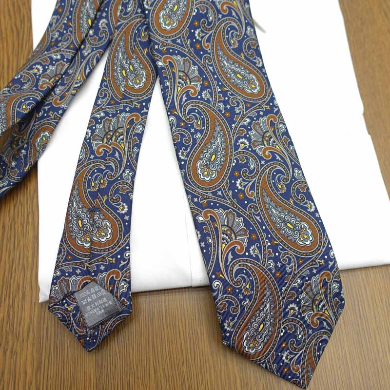 な*お様 dunhill ChristianDior BALLYネクタイピン カ dunhill（ダンヒル） ネクタイ DH84 ネイビー/セピアブラウン (8cm