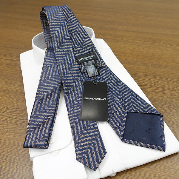 EMPORIO ARMANI エンポリオアルマーニ ネクタイ EA97 ネイビー