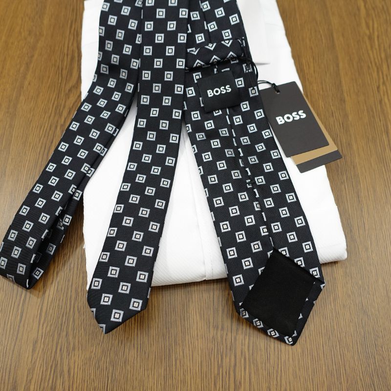 HUGO BOSS（ヒューゴ・ボス） ネクタイ(7.5cm幅）HB101 ブラック