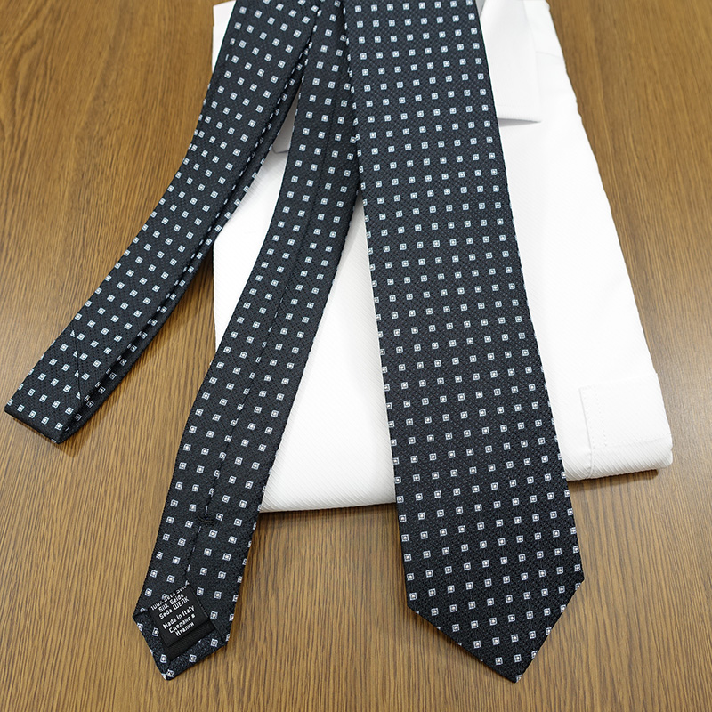 HUGO BOSS（ヒューゴ・ボス） ネクタイ(7.5cm幅）HB96 ネイビー/ブルー