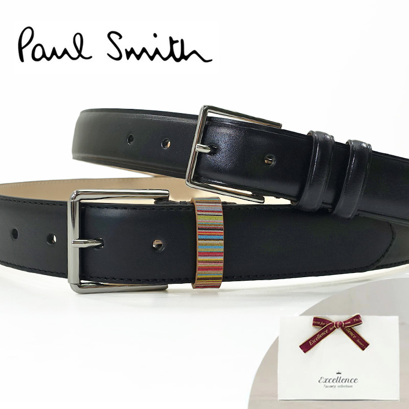 Paul Smith ポールスミス　ベルト 黒　M Paul Smith（ポール・スミス） ベルト メンズ ベルト ブラック