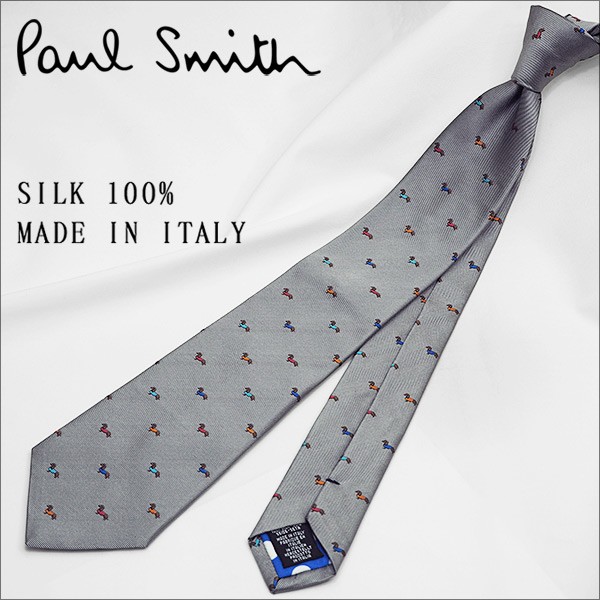 新品同様　Paul Smith ポールスミス ネクタイ　ブランドロゴ　現行品 Paul Smith ポールスミス ネクタイ ブランド PS6 ネイビー