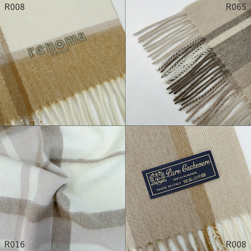 renoma PARIS レノマ マフラー カシミヤ100% R9919 レディース