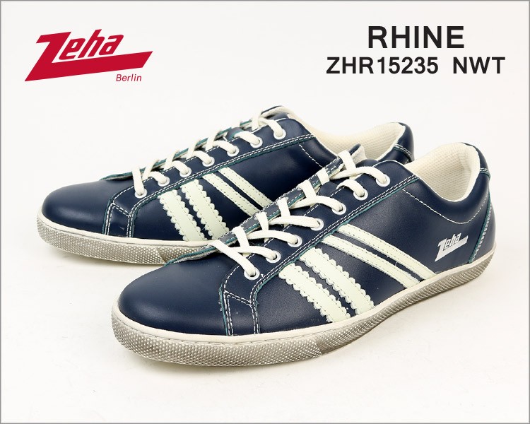 Zeha ツェハ RHINE レザースニーカー メンズ カジュアル 靴 ZHR15235 NWT(ネイビー) ZHR15203 WWT(ホワイト 白)  ZHR15236 WNW(ワインレッド)