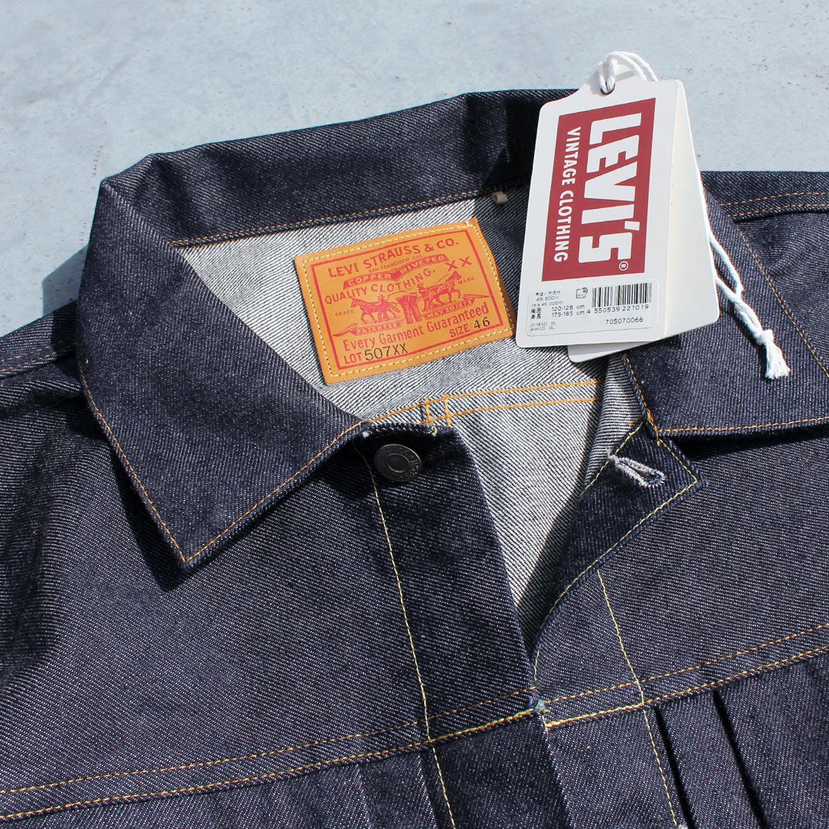 LEVI'S VINTAGE CLOTHING 507xx TYPE 2 DENIM JACKET 1953