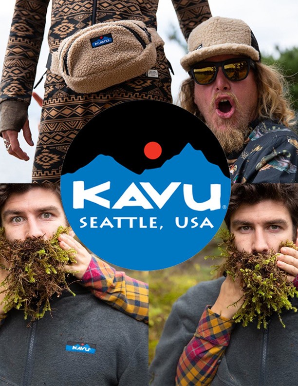 新品タグ付 KAVU カブー 2023 N-NW Jersey ロゴプリント ノーウエストジャージー 半袖 コーチジャケット M ネイビー 紺 オレンジ nwj-nvy1r.jpg