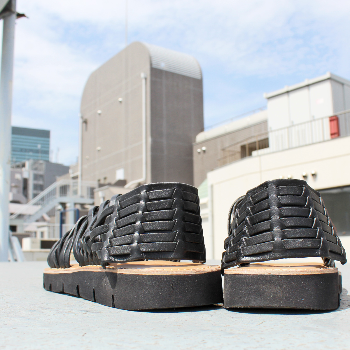 MALIKS MALIKS SC6769 Leather Woven Sandals レザー ウーブン