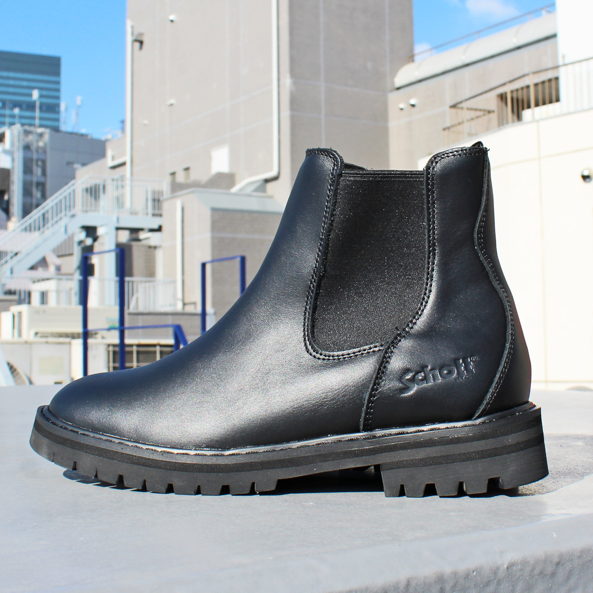 SCHOTTショットチェルシー サイドゴアブーツUS9/27cm S24101 Schott N.Y.C（ショット） Schott S24101 WP CHELSEA BOOTS チェルシー