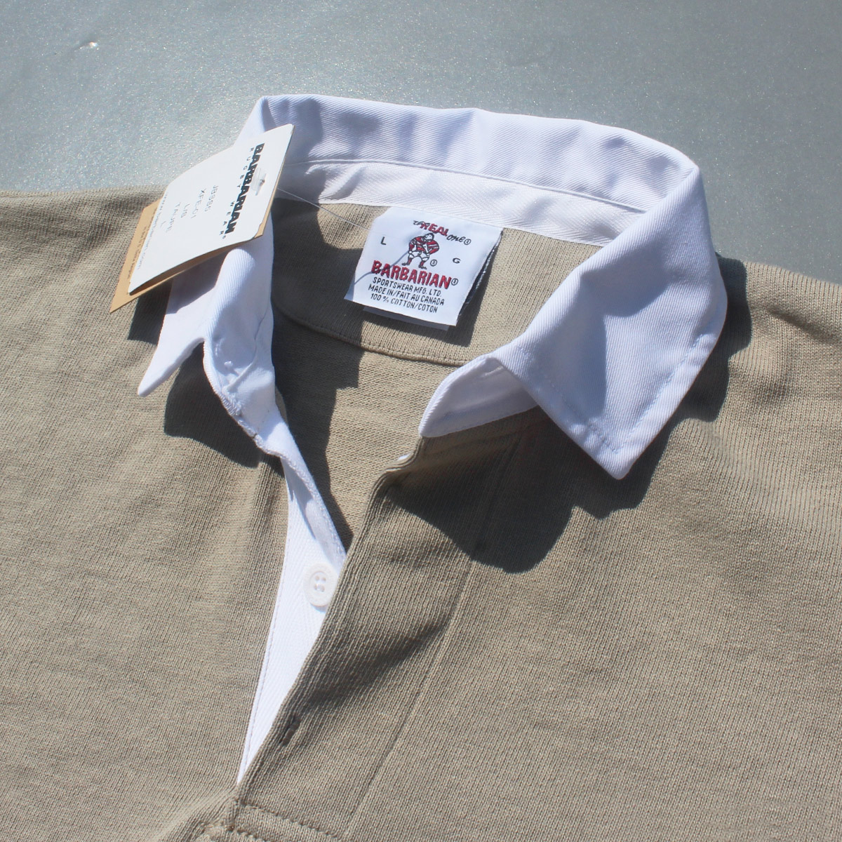 【新品】バーバリアン ラガーシャツ size L カナダ製　長袖 Barbarian（バーバリアン） 