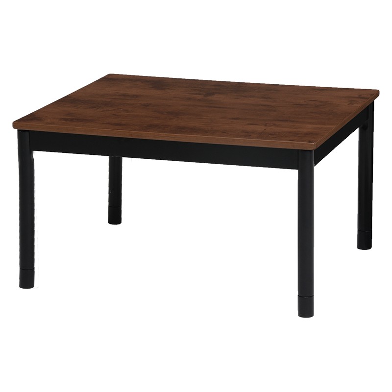こたつ テーブル コタツ  暖房 長方形 75×60cm テーブル リアルウッド 木目 アンティーク 継ぎ足 高さ調節 シンプル 北欧 おしゃれ 一人暮らし 安い コンパクト｜reech｜02