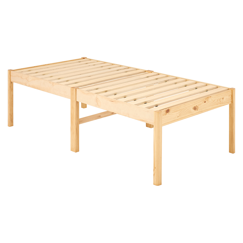 ベッド すのこベッド シングルサイズ シングルベッド 組立簡単 工具要らず 床下 大容量収納 頑丈 ...