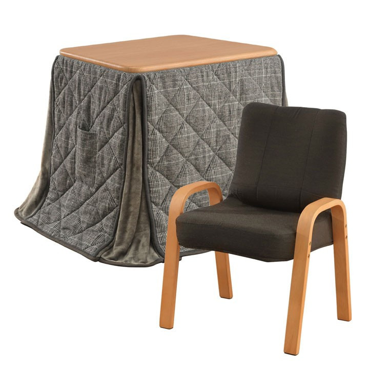 ハイタイプ こたつ セット デスク 机 テーブル こたつ布団 椅子 つくえ