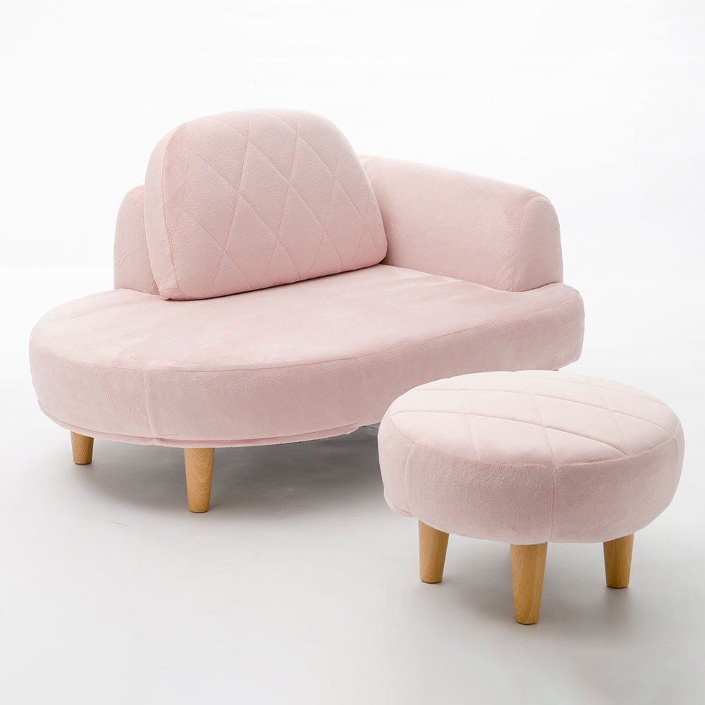 ハローキティ脚付カウチソファー Hello Kitty Japan - ハローキティ ソファ ピンク ￥198,000