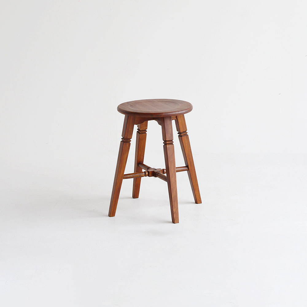 アンティークデザイン スツール チェア 椅子 おしゃれ 天然木 イス
