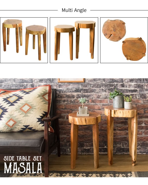 サイドテーブル 2台 セット ベッド横 ソファ横 ソファー横 テーブル