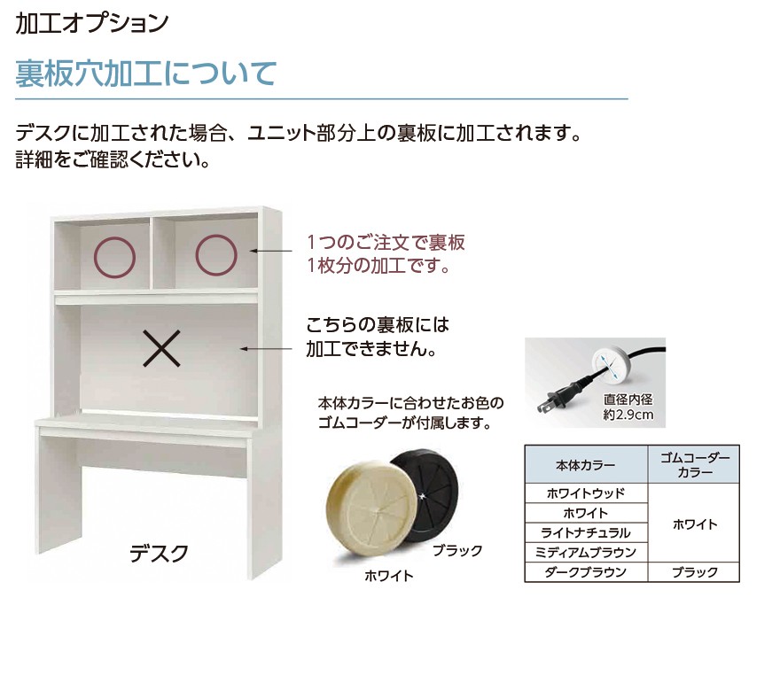 デスク パソコン ワーク セミ パターン オーダー 理想 環境 1cm間隔