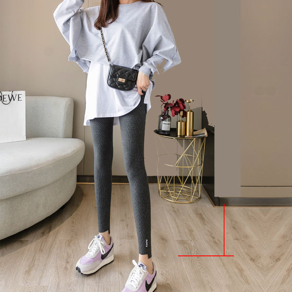 レギンス パンツ リブレギンス ロゴ ストレッチ リブ スポーツ ヨガ