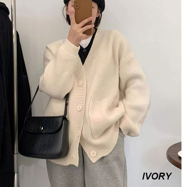 【期間限定スペシャルプライス】カーディガン レディース  カーデ ニットカーデ 大きめ きれいめ 上品 高級感 体型カバー アウター 送料無料 |  | 04