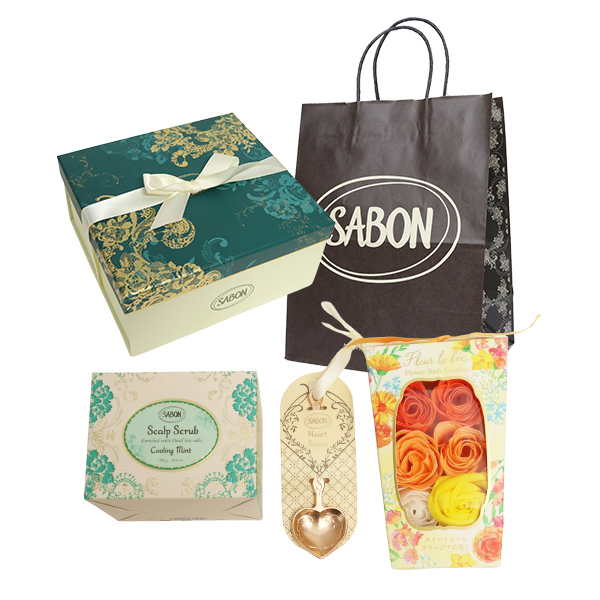 SABON（サボン） ギフトセット ヘッドスクラブ 300g ハートスプーン