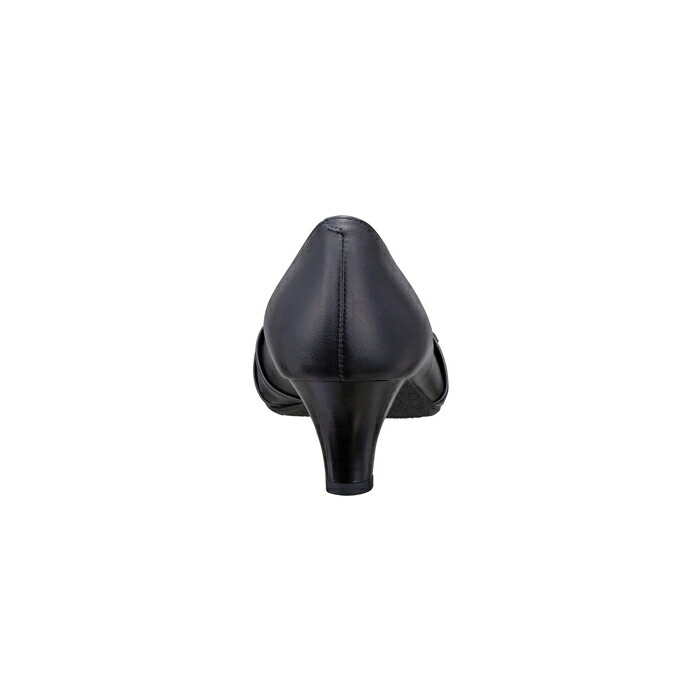 公式 BEAUFIT A11Y ドレープデザインパンプス ブラック パンプス レディース リーガル コーポレーション | スクエアトゥ ブラックパンプス 牛革 BEAUFIT 公式 A11Y ドレープデザインパンプス ブラック パンプス