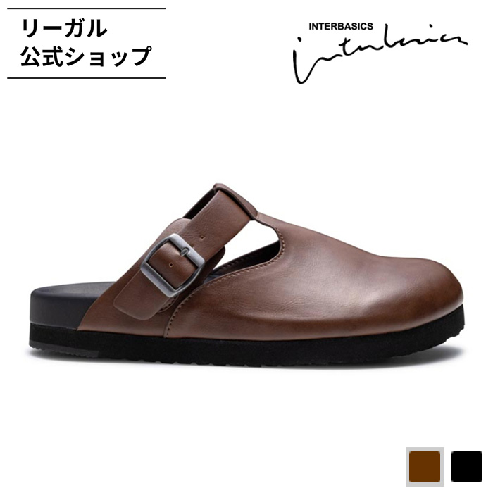 公式 INTER BASICS GJ57 サボサンダル ダークブラウン サンダル メンズ