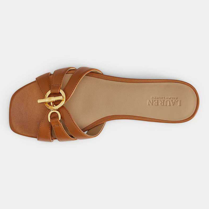 公式 LAUREN RALPH LAUREN R26H BLAIKE SANDALS ブレイク サンダル キャラメル サンダル レディース ローレン ラルフ ローレンの画像