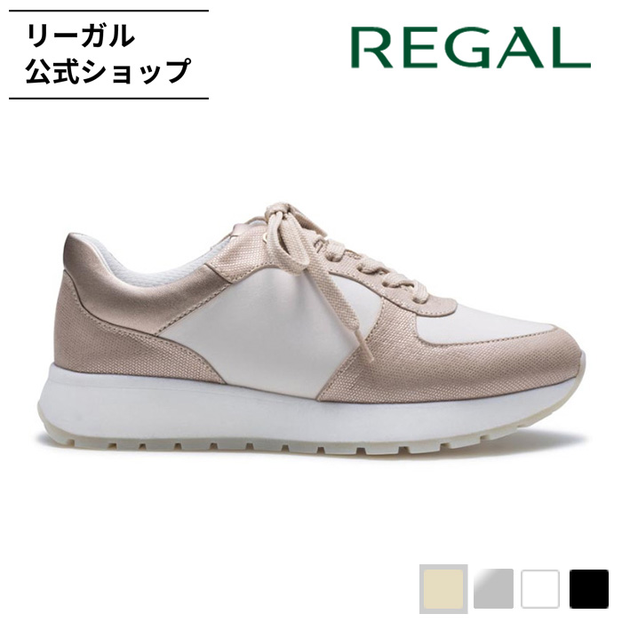 リーガル 公式 セール REGAL BF03 レースアップスニーカー ベージュアイボリー スニーカー レディース リーガル