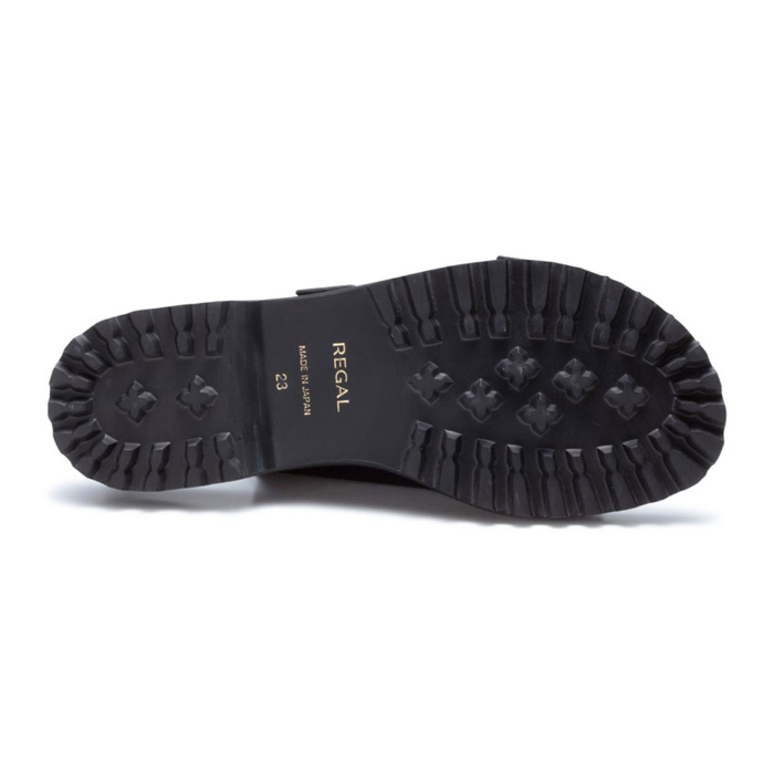 REGAL ブラック ダブルバックル 23.5 REGAL（リーガル） 公式 セール REGAL F28R ダブルバックルサンダル