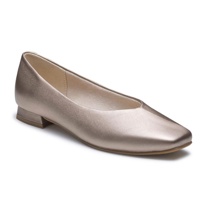 リーガル 公式 REGAL F69Q スクエアカッターシューズ ゴールド フラットシューズ レディース | REGAL（リーガル） 公式 セール REGAL F69Q スクエアカッターシューズ