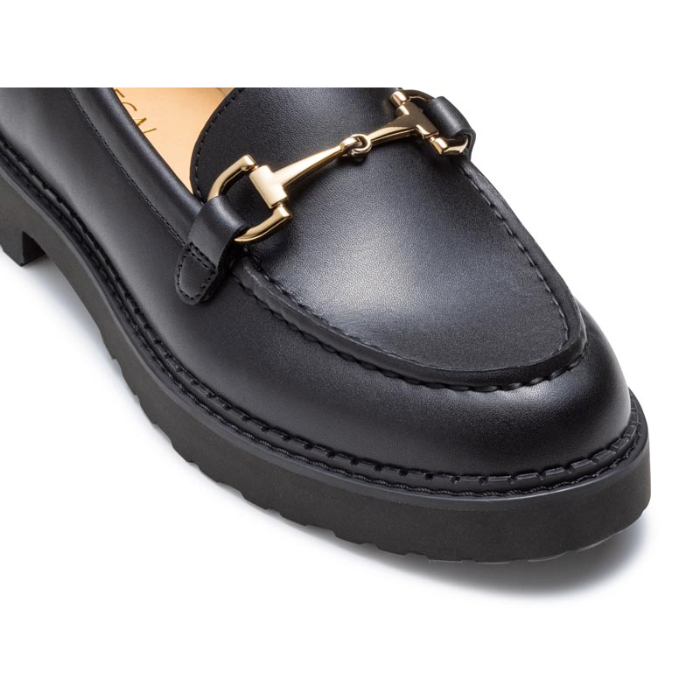 【未使用】REGAL リーガル ブラックレザー ビットローファー ゴールド金具 REGAL（リーガル） ローファー リーガルレディース F64R ビット