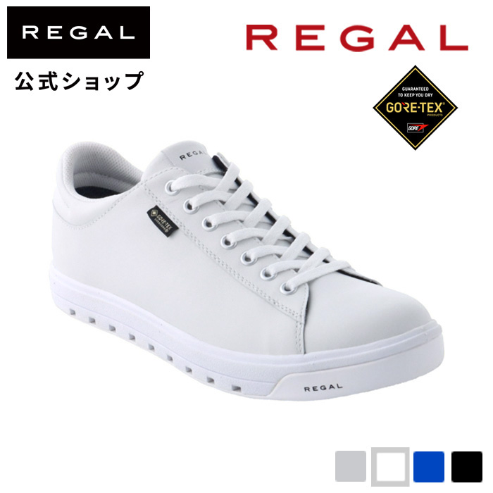 リーガル 公式 REGAL 51DL コートスニーカー GORE-TEX SURROUND ホワイト スニーカー メンズ ゴアテックス 白 防水｜regal-footcommunity