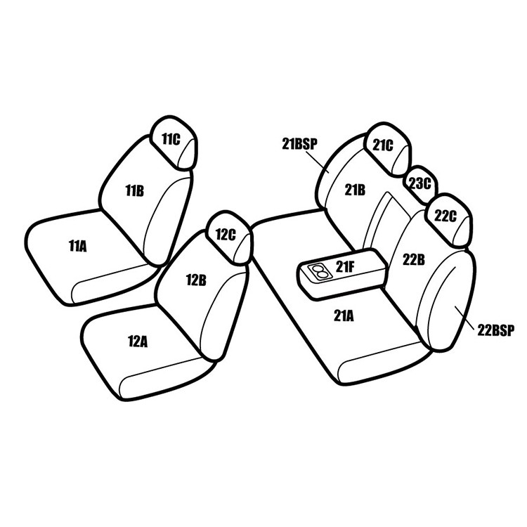 送料無料 レヴォーグ VM4/VMG 品番FI89 レガリア パンチングデザイン シートカバー カー用品 内装パーツ カーシート ペット 防水｜regalia-seatcover｜02