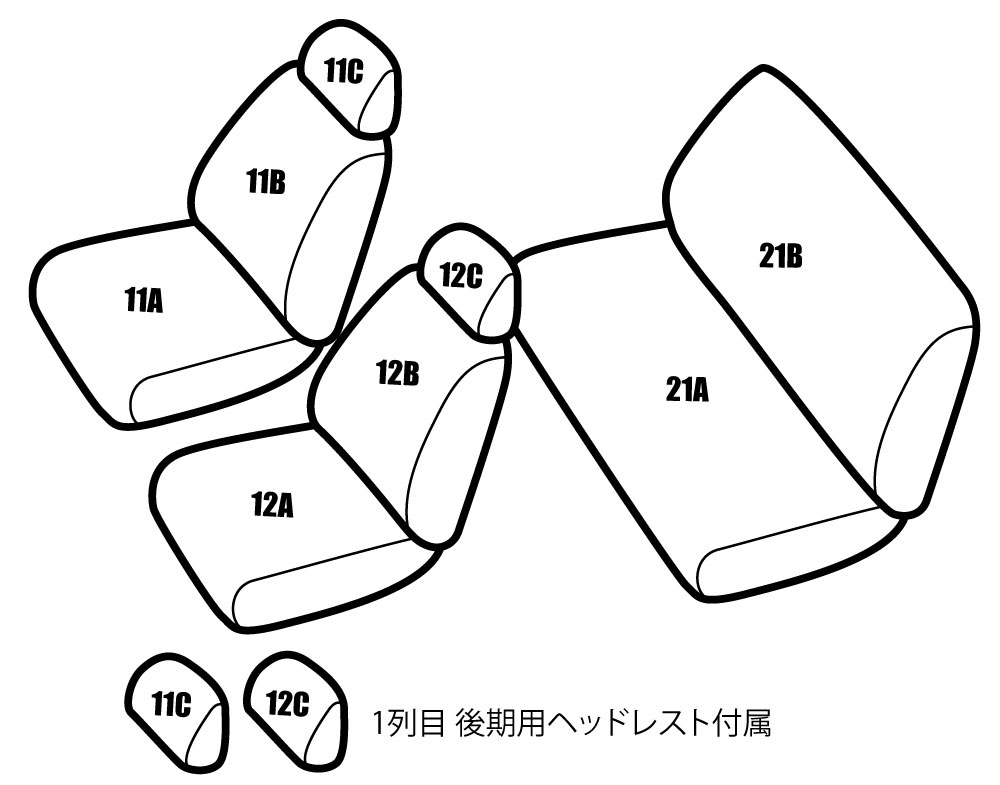 送料無料 アクティーバン HH5/HH6 品番HA98 レガリア スタイルライン シートカバー カー用品 内装パーツ カーシート ペット 防水｜regalia-seatcover｜02