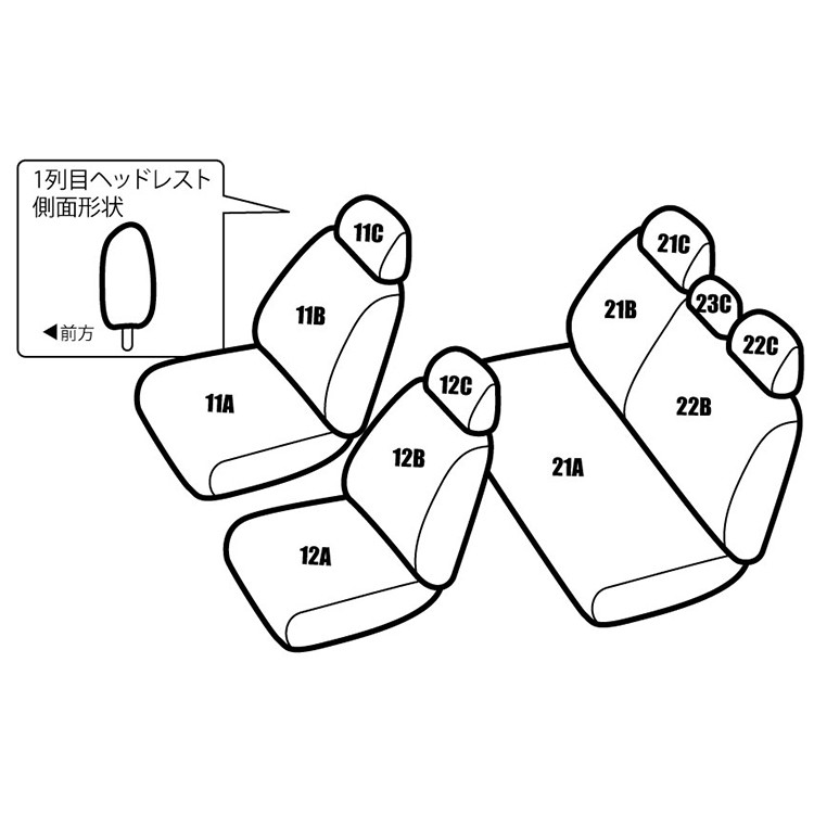 デミオ DEJFS H23/7-H26/9 定員5人 品番MI23 レガリア パンチング