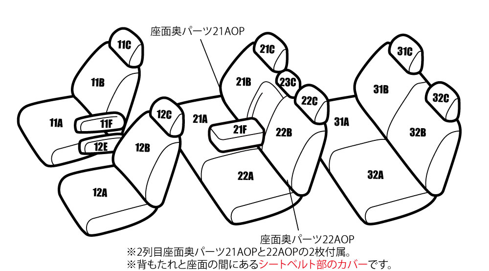 デリカ D:5 CV1W H31/2- 定員8人 品番MII35 レガリア 極厚プレミアム シートカバー